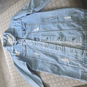 G-Star Distressed Oversize Denim Jacket( Girls Oversized)